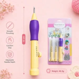 punch needle set height of pen 3